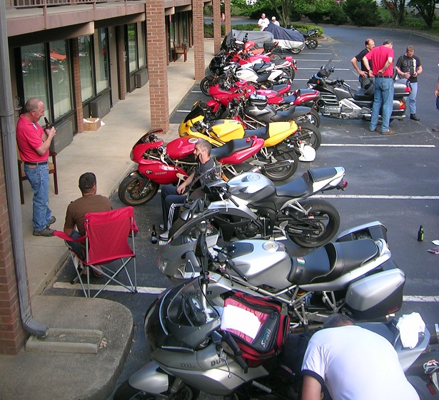 [Another shot of the parking lot.]