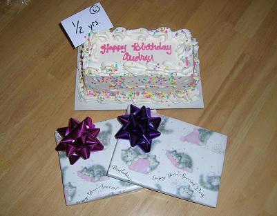 [1/2-year Birthday Cake]