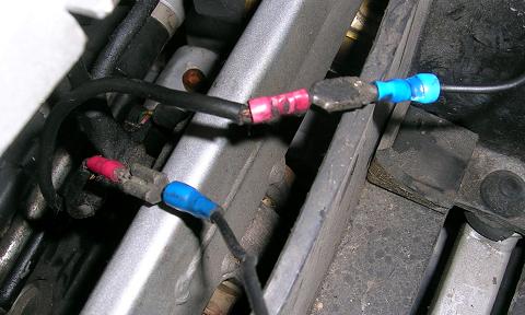 [Why run a new ground wire when you can just use connectors?]