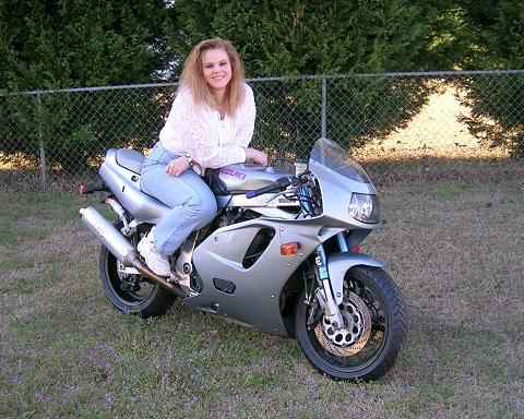 [Here I am on my latest GSXR, aptly named Silver Streak.]